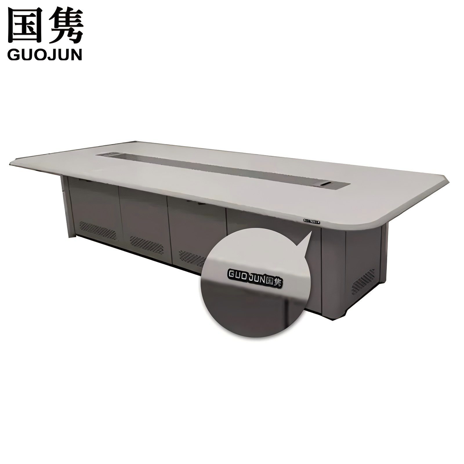 国隽 办公桌工作台 3000*1400*700mm 张高清大图