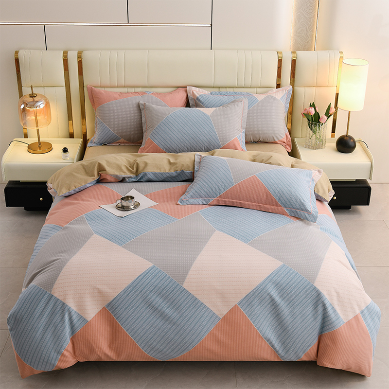 雅鹿 全棉加厚磨毛四件套高清大图