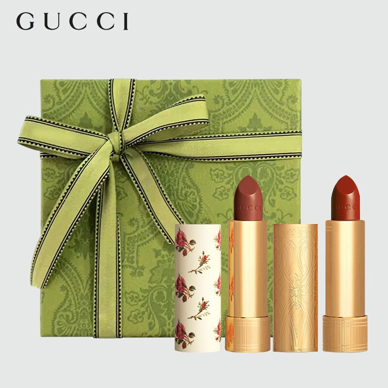 gucci古驰口红滋润505丝润2535g显色礼盒套装送女友情人节生日礼物