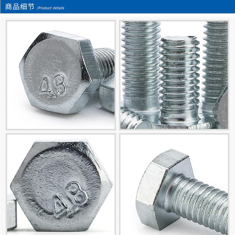 时友 TIME FRIEND 六角头打孔螺栓彩锌 16*80 个高清大图