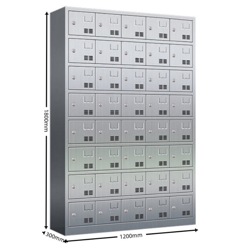 攸形不锈钢碗柜40门120*30*180cm台高清大图