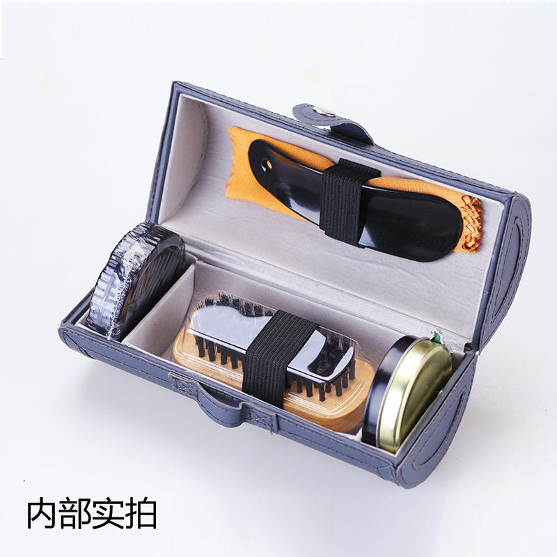 四方达鞋油套装.鞋护理套装擦皮鞋护理鞋油鞋刷套装工具保养油黑色无色
