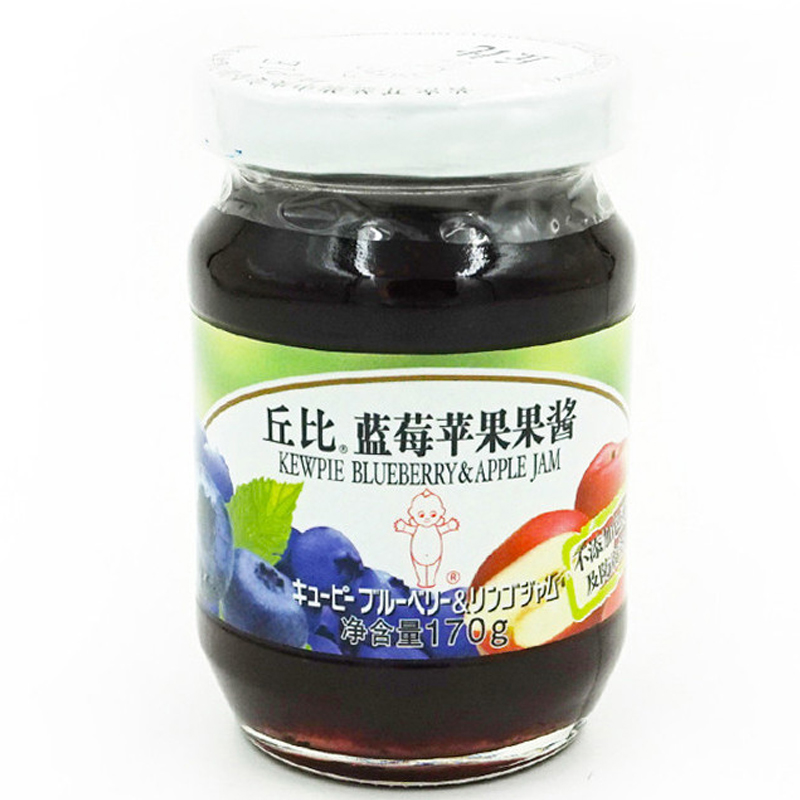 丘比 蓝莓苹果酱170克 调味品 烘焙蛋糕果酱 早餐三明治抹面包 厨房调味酱