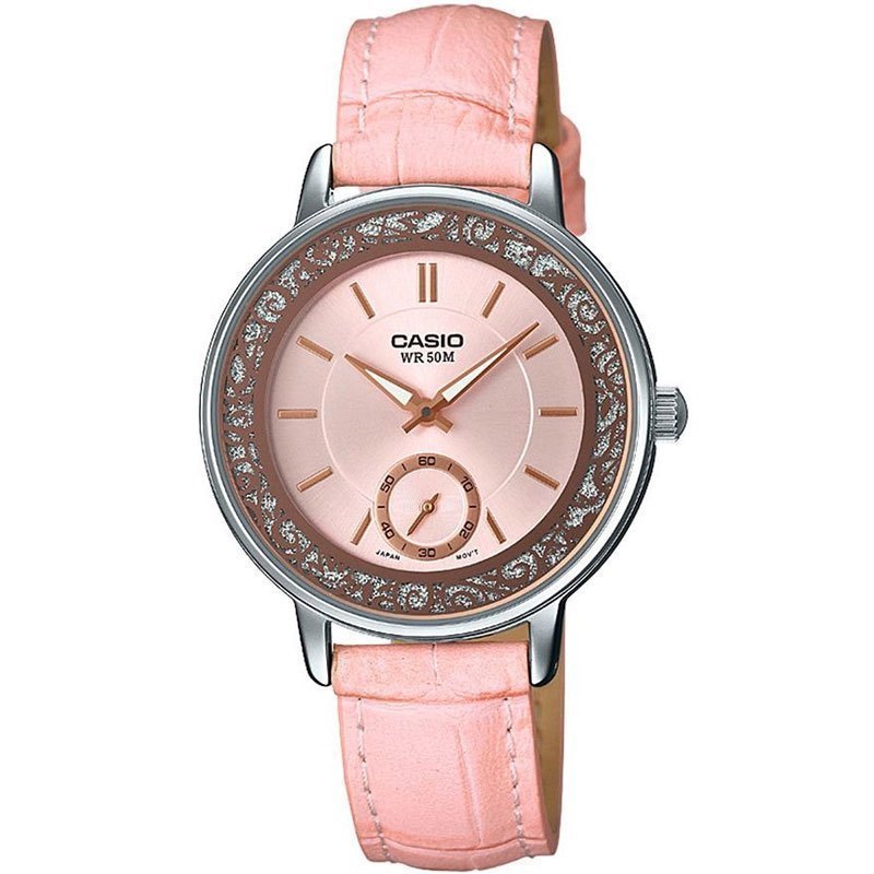 [官方正品 ]casio卡西欧女表银色简约复古时尚小方表酒桶型日常生活