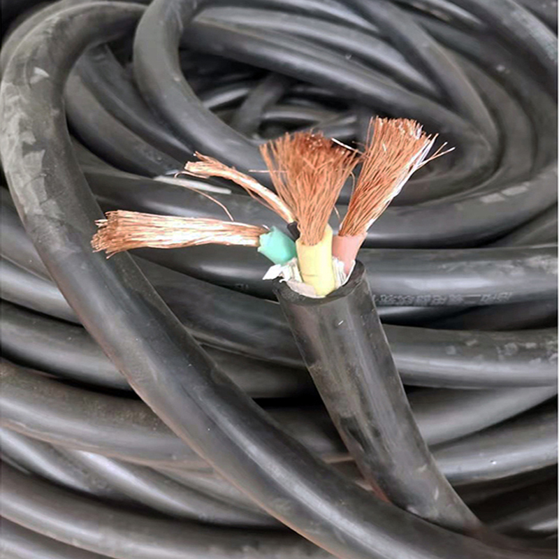 洛二缆YZ-3*25铜芯橡套电缆(100米/卷)高清大图