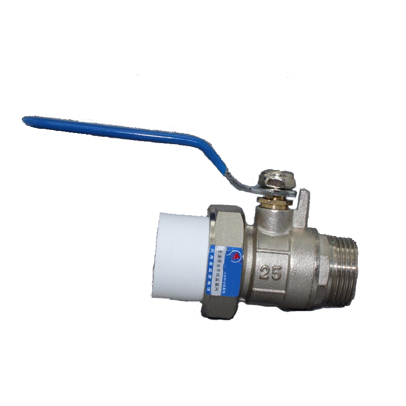 尧字 远大 PPR铜球阀(外丝单头式) Q31F-16T 外丝球阀 DN20 1个高清大图