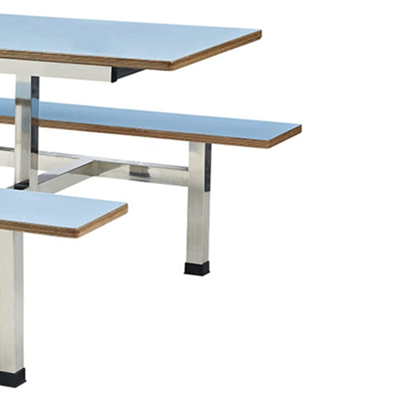 合祥源 连体餐桌椅组合 1450*1200*750mm QX-CZ26 单位:张高清大图