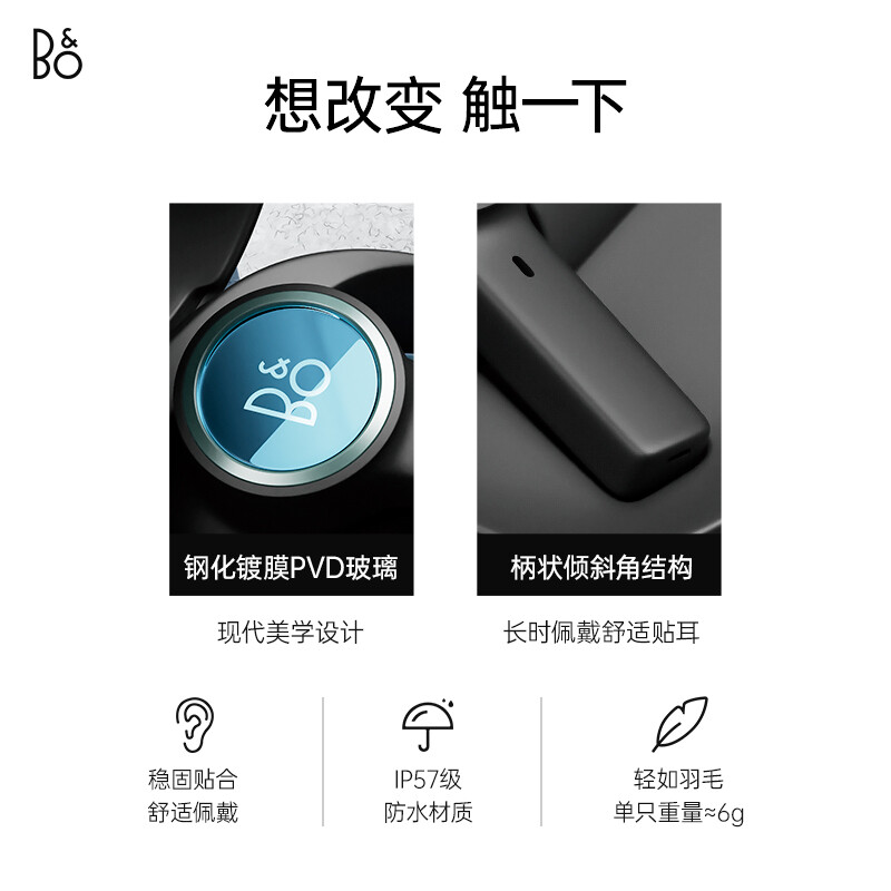 Bang&Olufsen(B&O) Beoplay EX 全新上市 自适应主动降噪第五代真无线蓝牙耳机 无线充电高清大图