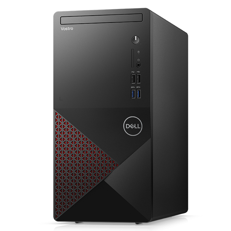 戴尔(DELL) Vos成就3881十代酷睿 i5-10400 商用办公高性能台式电脑游戏设计主机i5-10400 8G内存 256G固态+1T机械 2G独显 定制