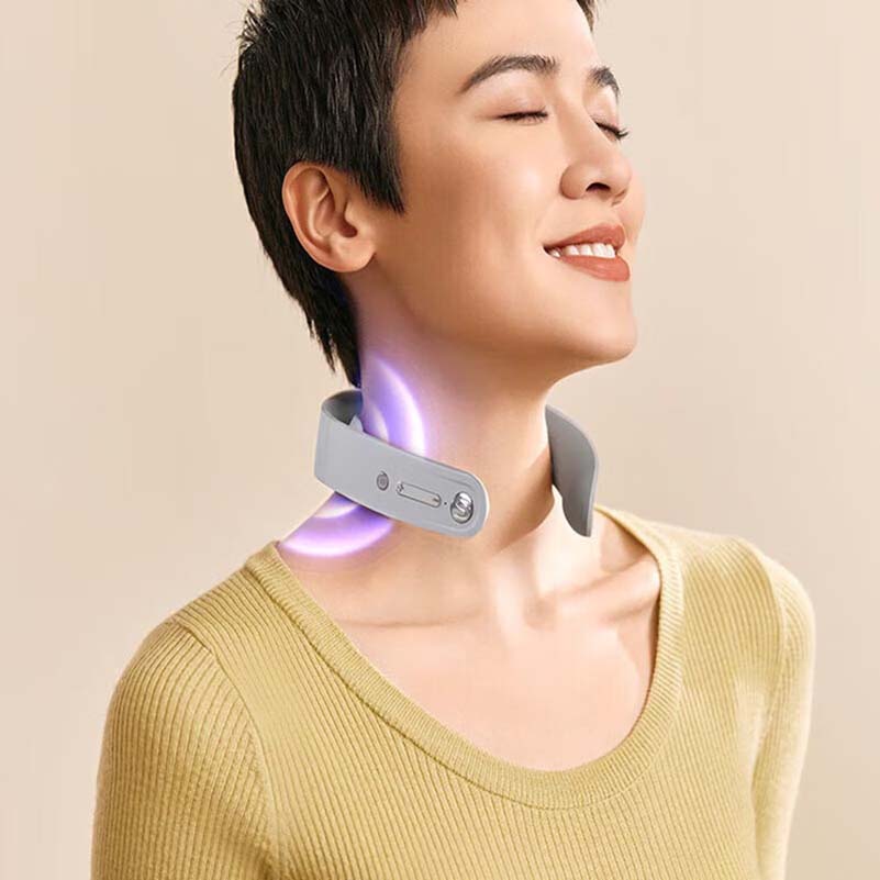 SKG(SKG) G1系列3代 颈椎按摩仪 舒享款 浅灰色高清大图