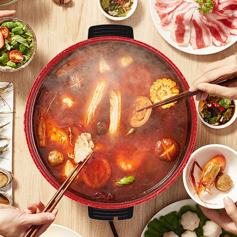 利仁电火锅4.5L多用途可涮可煎大容量LPHG-2高清大图
