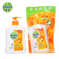 滴露(Dettol)洗手液自然清新500g+送300g补充装