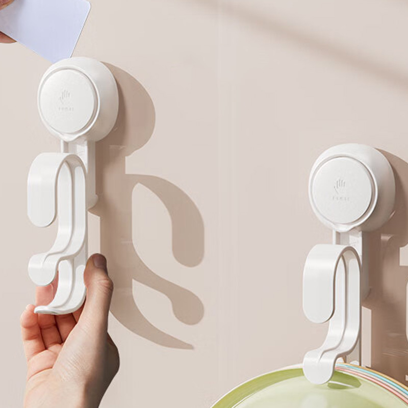 太力澡盆挂钩脸盆挂钩架吸盘免打孔挂盆置物架1个装AW595高清大图