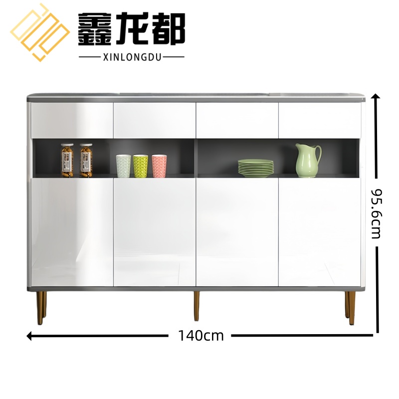 鑫龙都 岩板餐边柜 60*25*95.6cm 台高清大图