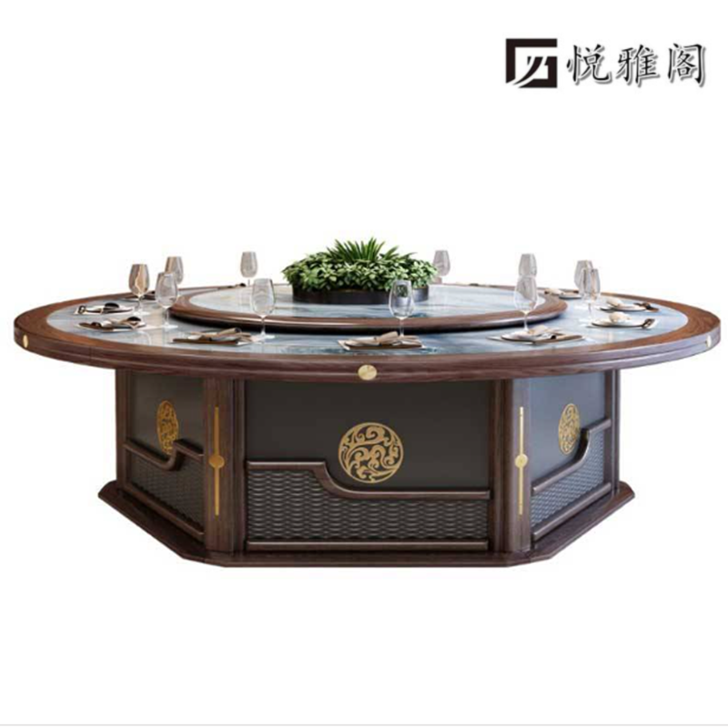悦雅阁 实木餐桌 2.2米 张高清大图