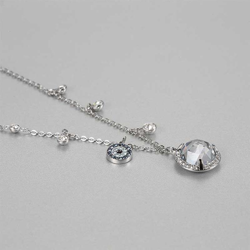 SWAROVSKI 施华洛世奇 刘诗诗同款 新款恶魔之眼 人造水晶 女士项链 海外正品 全国联保5370500
