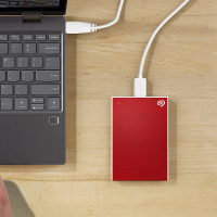 希捷(Seagate)2TB USB3.0移动硬盘 新睿品系列 2.5英寸 (轻薄小巧 自动备份 金属拉丝) 挚爱红