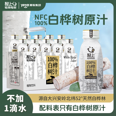 轻上100%nfc白桦树汁原液植物饮品白桦树水饮料