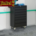 锦北汽修工具车移动工具柜多功能工具箱 标配【黑色】七抽工具车