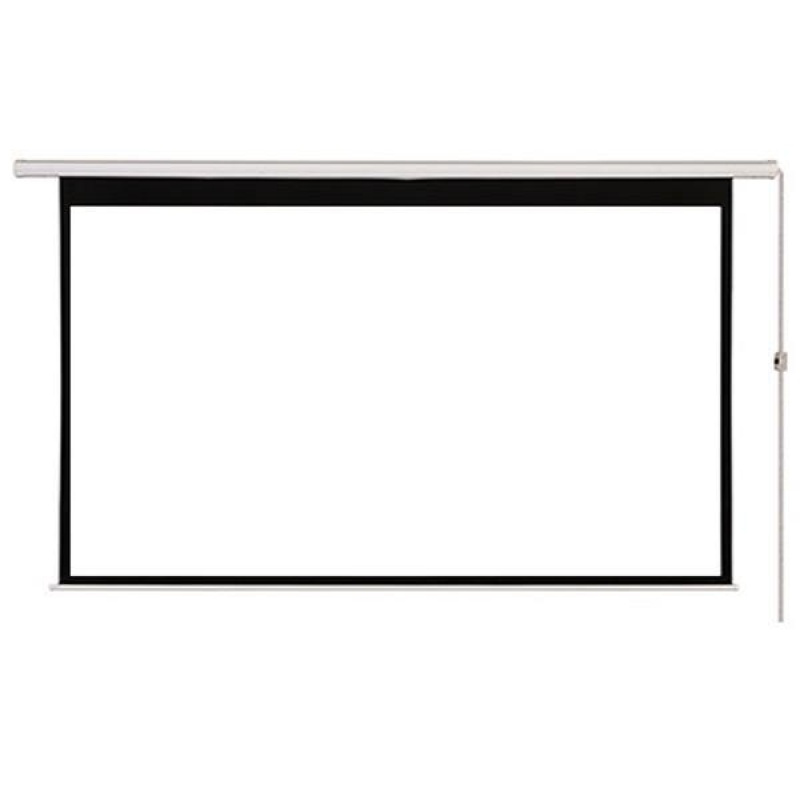 投影幕布白塑玻纤灰玻纤遥控电动幕布60150寸家用办公自动升降玻纤带