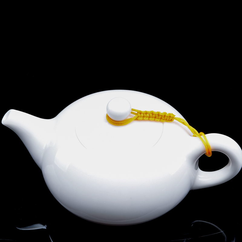 唐宏坊茶具套装 德化白瓷 羊脂玉瓷功夫茶整套茶壶茶杯 办公室陶瓷 羊脂玉白瓷茶具套装