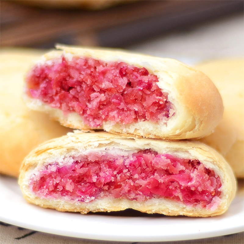 味滋源玫瑰鲜花饼500g云南特产一整箱玫瑰花饼糕点点心充饥夜宵