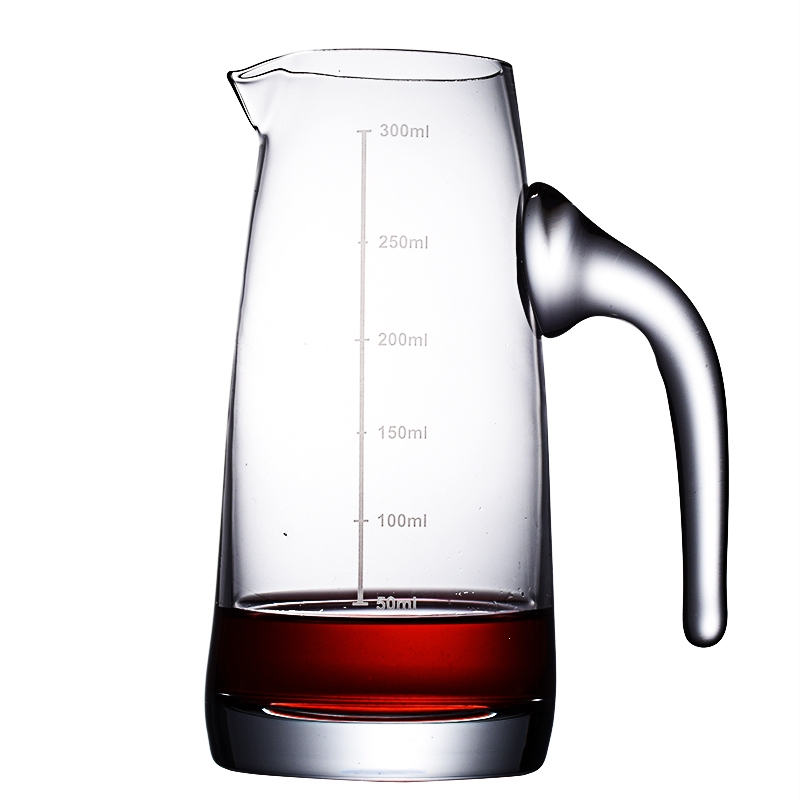 法耐(FANAI)加厚玻璃白酒分酒器酒壶家用小号扎壶洋酒红酒醒酒器饭店用500ml_直身款500ml带刻度