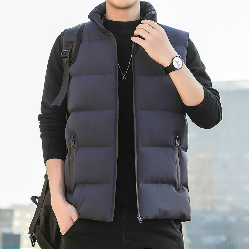 yifulangzhua羽绒棉马甲男冬季帅气休闲百搭宽松大码坎肩外套加厚保暖