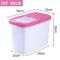 家用收纳米桶10kg储米箱密封防潮防虫20斤米缸30斤面粉装米桶50斤 小号20斤粉红色