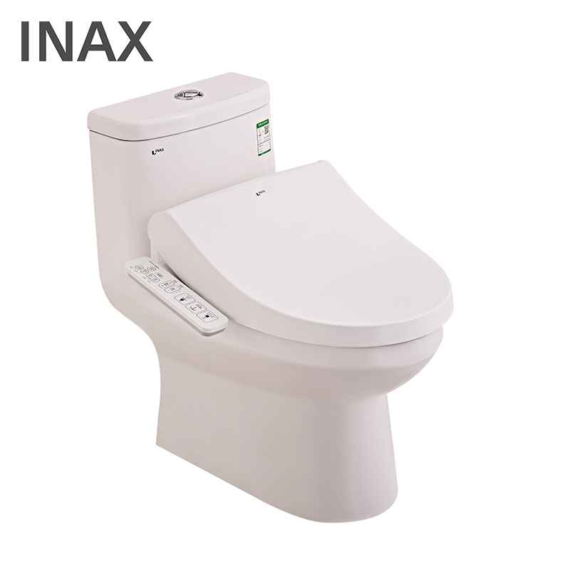 日本-伊奈(INAX)卫浴智能马桶套装静音节水大冲力连体智能坐便器全功能智能马桶盖