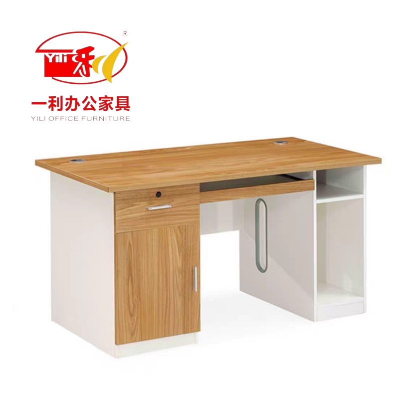 一利办公桌/电脑桌 YL-MQ141 /1400mm*700mm*750mm 张高清大图