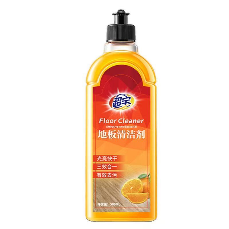 超宝地板清洁剂500ml 家用瓷砖木地板拖地清洁专用清洁剂 1瓶