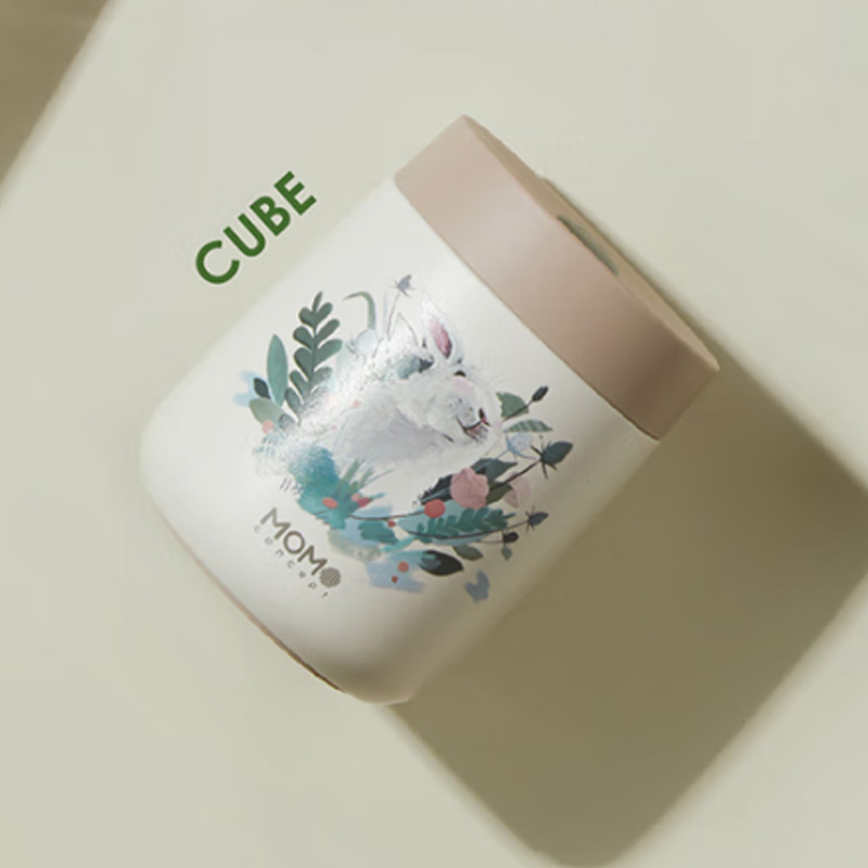 MOMOCONCEPT 小立方花园兔 保温杯 260ml 米色高清大图
