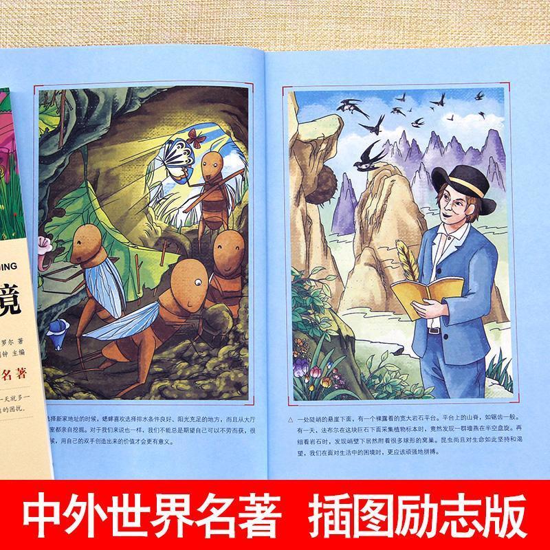 昆虫记法布尔正版书小学生三四五年级课外书必读书原著完整版 名校班主任 昆虫记 注音版
