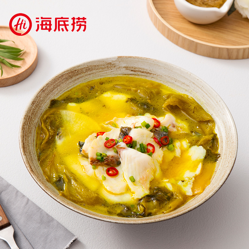 海底捞 上汤酸菜鱼调味料360g*2袋 袋装 调味品调味料 精选酸菜 美味汤鲜 川味老坛酸菜 饭店风味 好吃回味高清大图