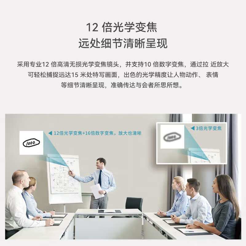 耳目达 V35Pro视频会议高清云台12倍光学变焦+10倍数字变焦广角摄像头/台