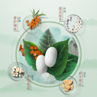 相宜本草(INOHERB)本草很潮四倍蚕丝补水礼盒套水120ml+乳120g+洁面100g+面膜5片+小样2支