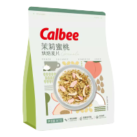 Calbee/卡乐比烘焙燕麦片茉莉蜜桃味387g热冲营养早餐代餐