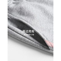 浪莎情侣睡衣男女家居服套装纯棉圆领套头宽松舒适可外穿两件套 小熊款 女士L码 靠背小熊款-男士XXXL码
