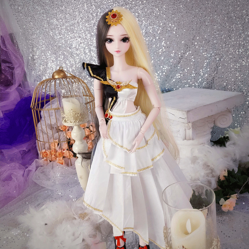 叶罗丽娃娃正品女孩儿童玩具夜萝莉仙子仿真洋娃娃白光莹仙子60cm