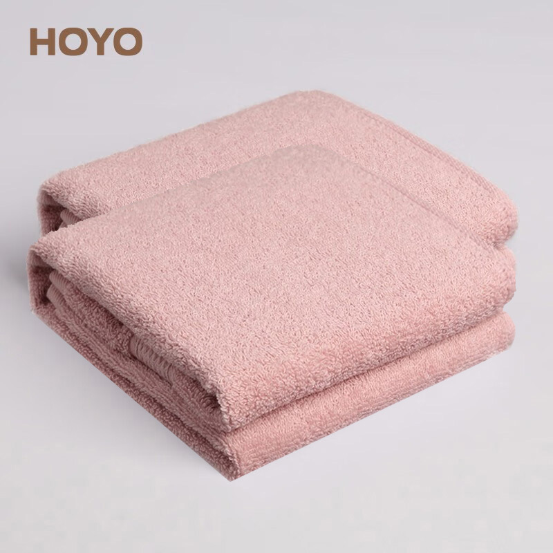 HOYO毛巾浅粉JP8922持久耐用臻品长绒棉EVA袋单条装高清大图