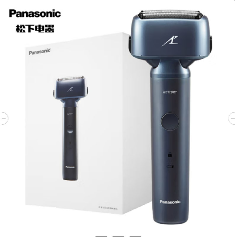 松下(Panasonic)小锤子胡须刀ES-LM31蓝色简约充电式制须刀复式三刀头