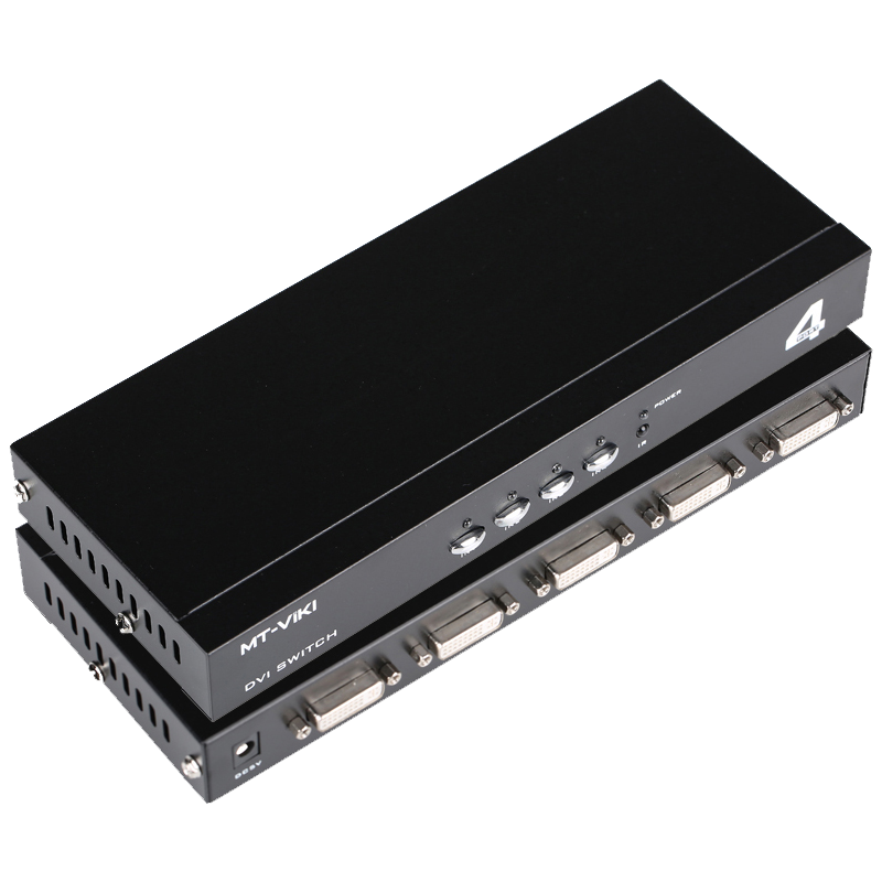 迈拓维矩MT-DV401 dvi切换器4进1出4口显示器视频电脑四进一出切屏器