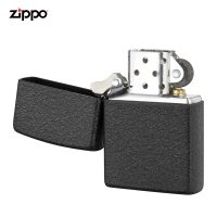 之宝(Zippo)打火机 黑裂漆 哑漆236 煤油防风火机经典男士生日礼品礼物-新机无油