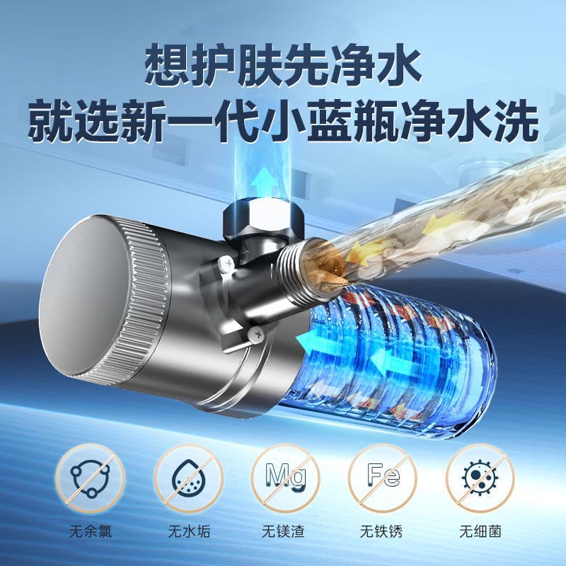 海尔(Haier)热水器小蓝瓶净水洗超薄扁桶家用电热水器3500W变频[3D MAX加热]小魔盒双胆BK7 60L图片