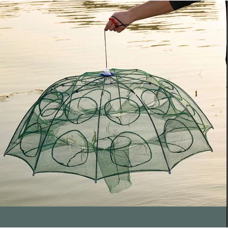 汇创优品河虾蟹笼子加粗加厚4孔视频