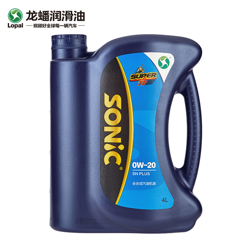 龙蟠SONIC T1全合成机油SN PLUS 0W-20汽车发动机润滑油4L