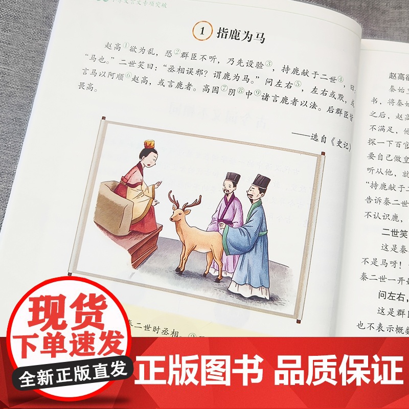 名师课堂:小学文言文专项突破(小升初衔接篇)(赠讲解音频)高清大图