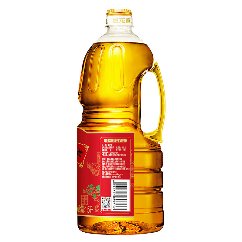 金龙鱼外婆乡小榨匠心臻选菜籽油1.5L非转基因高清大图