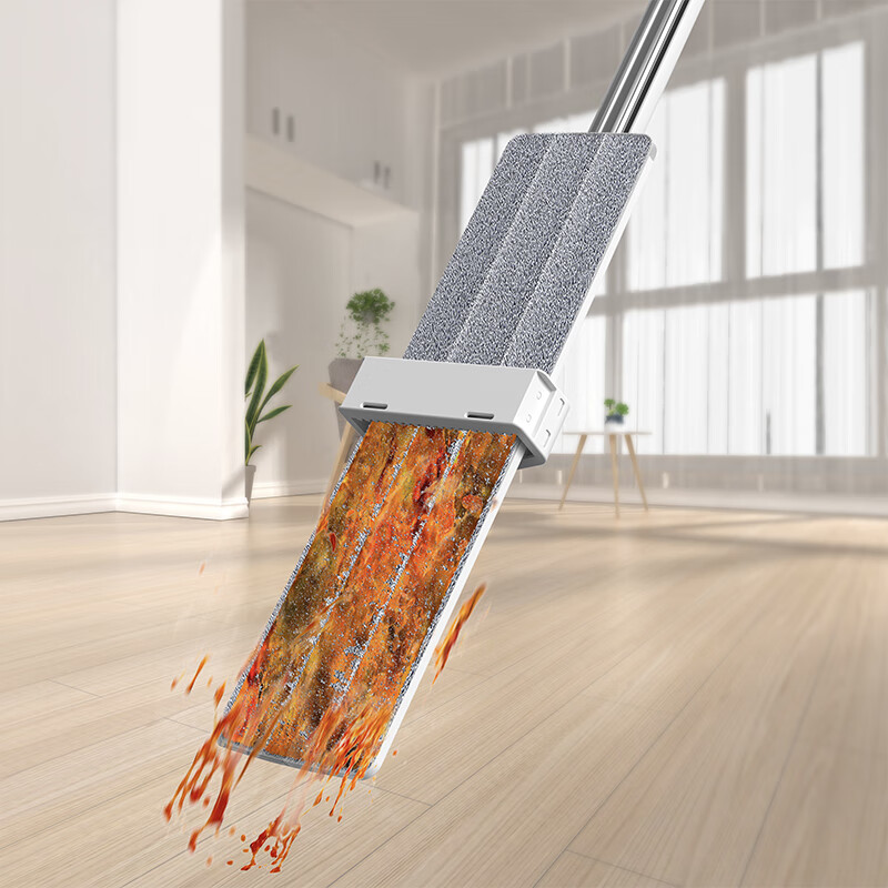 全格平板拖把免手洗家用一拖净懒人墩布企业 免手洗平板拖把PB101-45高清大图